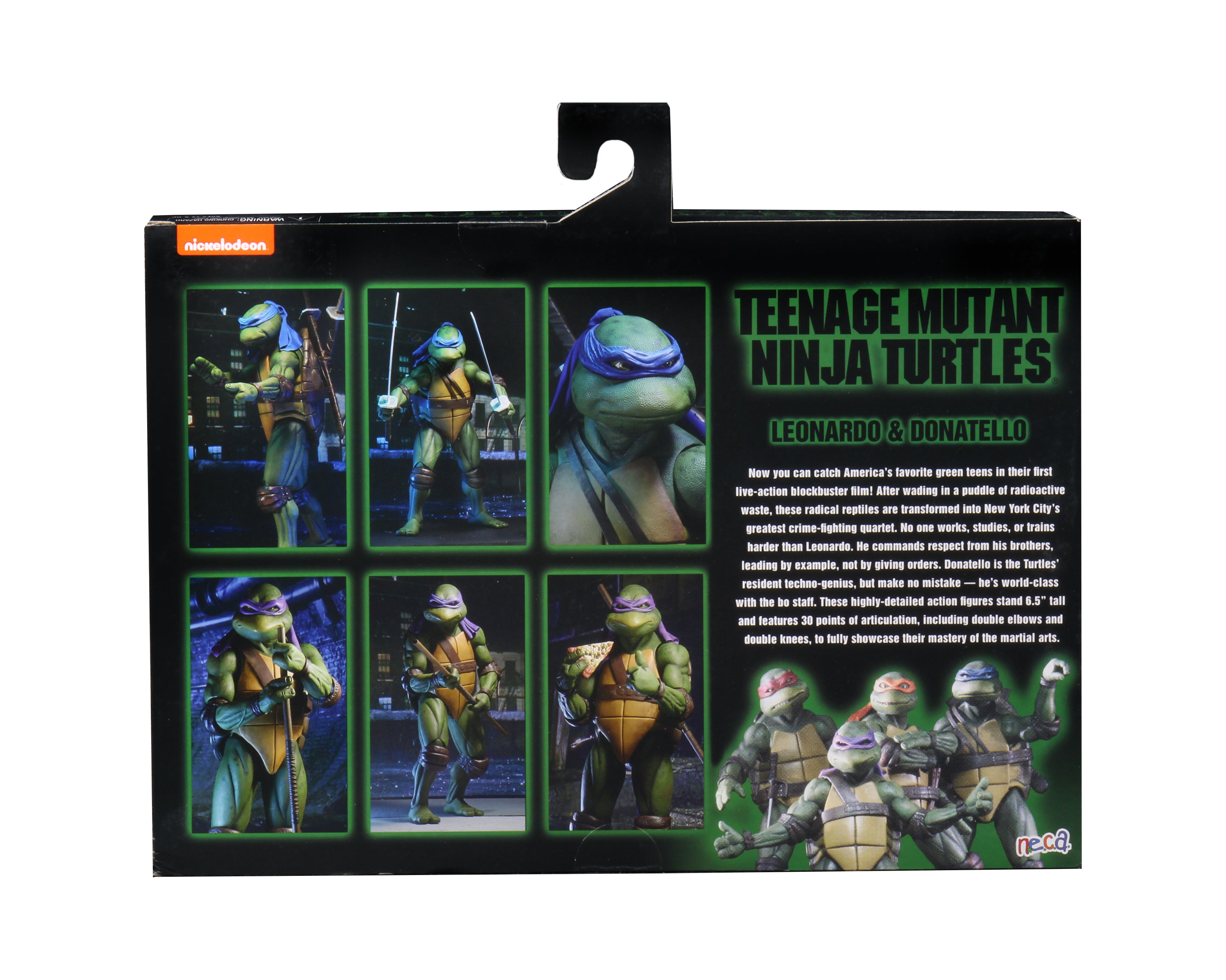 Teenage Mutant Ninja Turtles (1990 Movie) - Leonardo &amp; Donatello 7” Scale-Action Figure (2-Pack) - NECA