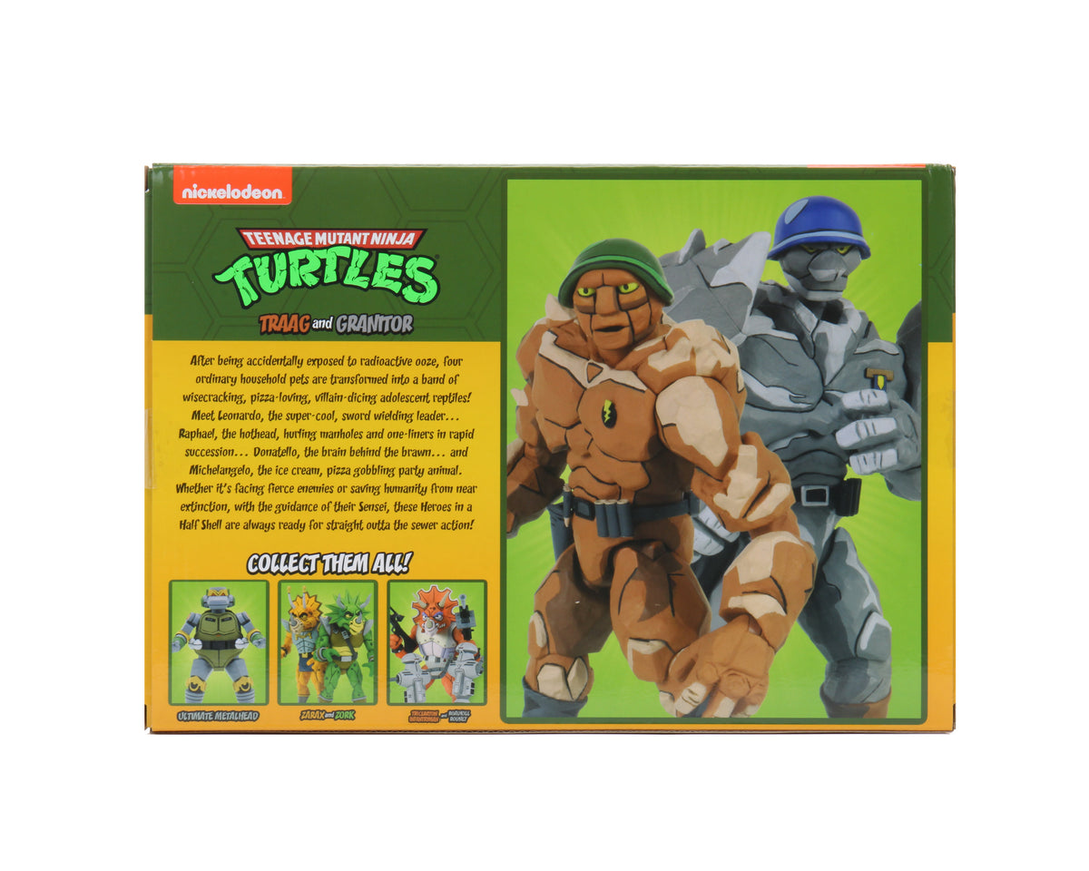 Teenage Mutant Ninja Turtles (Cartoon) – Tragg and Grannitor 7” Scale Action Figure (2-Pack) - NECA
