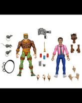 Teenage Mutant Ninja Turtles (Cartoon) – Rat King & Vernon 7” Scale Action Figure (2-Pack) - NECA