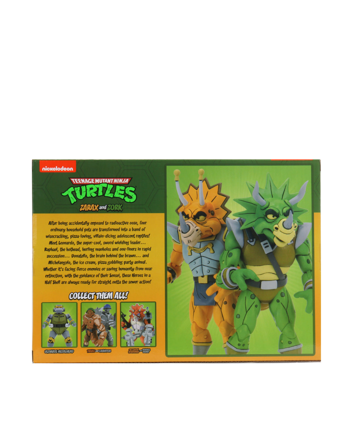 Teenage Mutant Ninja Turtles (Cartoon) – Captain Zarax and Zork 7” Scale Action Figure (2-Pack) - NECA